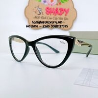 Gọng Kính Thời Trang Nữ - Gọng Kính Dior Mắt Mèo Đính Đá Cao Cấp 905