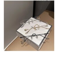 Gọng Kính Thời Trang Phong Cách Hàn Quốc Mắt Kính Không Viền Chống Tia UV ASX