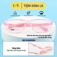 Gọng Kính Trẻ Em K4202012, Gọng Kính Cho Bé Nam Nữ, Chất Liệu Nhựa Dẻo, Càng Kính Đàn Hồi Rất Dẻo.