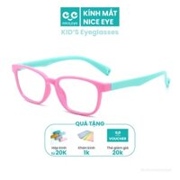 Gọng kính trẻ em từ 4 đến 7 tuổi màu hồng xanh chống ánh sáng xanh và tia UV