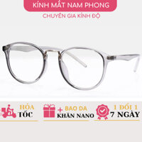 Gọng kính tròn nhựa dẻo mảnh nhẹ nam nữ phụ kiện thời trang 209