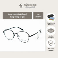 Gọng kính Velocity VL23360 dáng vuông bo góc thép không rỉ fullbox chính hãng