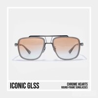 Gọng kính vuông CHROMEHEARTS phiên bản nhập khẩu cao cấp chuẩn 1:1 chất liệu titanium siêu nhẹ lens giả cận chống tia uv