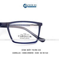 Gọng kính vuông nam nữ cao cấp Thiên Hà OPTICAL chất liệu nhựa ACETATE càng METAL size vừa và nhỏ dễ đeo CAROLLIA CR0010 - XANH