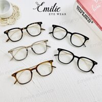 Gọng kính vuông nhựa kết hơp kim loại mảnh nhiều màu KB202 Emilie eyewear phụ kiện thời trang càng tăm