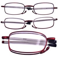 Gọng kính xếp lão màu đỏ - Kính gấp cho nam và nữ
