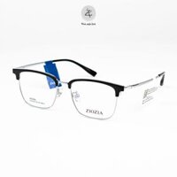 Gọng kính Ziozia browline KKDA6097 dáng Vuông nữa khung titanium fullbox chính hãng