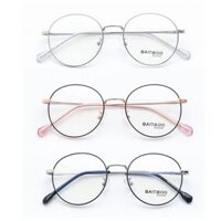 Gọng Mắt kính Cận Loạn Tròn Kim Loại thời trang Bamboo 72 580 - Đen, Bạc, Hồng Kính Nobita Ngố - Mắt kính LB Eyewear