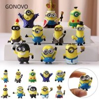 GONOVO   Set 10 Mô Hình Minions Hoạt Hình Dễ Thương Trang Trí Bàn Làm Việc