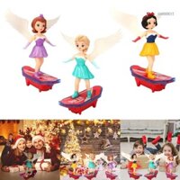Goo Đồ chơi công chúa phát sáng bằng điện ngộ nghĩnh có âm thanh cho trẻ em Đồ chơi công chúa trượt ván âm nhạc dành cho trẻ em