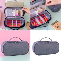 Goo Dung Tích Lớn Hộp Đựng Bút Túi Vải Oxford Túi Đựng Bút Chì Có Tay Cầm Thẩm Mỹ Hộp Đựng Văn Phòng Phẩm Người Tổ Chức