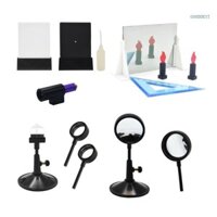 Goo Hands on Pinhole Thí nghiệm chụp ảnh Bộ ống kính quang học Ống kính lồi và lõm Lăng kính hình tam giác để giảng dạy lớp học