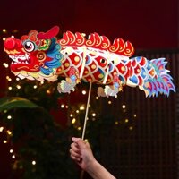 Good Product Selection# Wedding Photo Props Layout Diy Material Package Handmade Mid-Autumn Festival National Trendy Style Three-Dimensional Luminous Dragon Dance Lantern Decoration 12nn