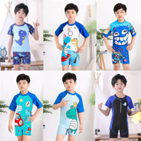 Good Product Special Sale#New Children's Swimsuit Boys' One-Piece Cartoon Cute Sun Protective Boys' Baby Student Surfing Swimsuit Hot Spring Swimsuit3zz