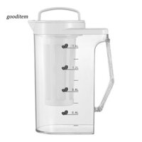 [Gooditem] Bình nước uống nhắc nhở gia đình và văn phòng Bình nước bằng nhựa lớn 1.6l / 2.2l có bộ lọc cho tủ lạnh Ấm đun nước trà đá có thể tháo rời Nước chanh Nước giải khát để nóng