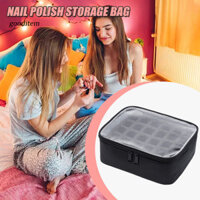 [Gooditem] Túi đựng sơn móng tay trong suốt Túi đựng sơn móng tay Dung tích Túi đựng sơn móng tay có khóa kéo và vỏ trong suốt Tinh dầu mang theo cho Southeas