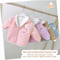 GOODMAMA - Áo khoác phao tai gấu cho bé