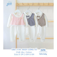 GOODMAMA - Bộ body công tử mặc đầy tháng, diện tết cho bé trai bé gái