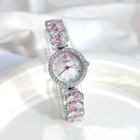 Goody Tinh Tế Thông Minh Hồng Pha Lê Ánh Sáng Sang Trọng Niche Nàng Tiên Cá Vòng Tay Đồng Hồ Nàng Tiên Cá Nước Mắt Series Đồng Hồ Ánh Trăng Trắng