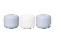 Google Nest WiFi Router 3 Pack Mist (One Router & Two Extenders) 2nd Generation 4x4 AC2200 Mesh Wi-Fi Routers with 6600 Sq Ft Coverage (Renewed)