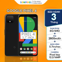 Google Pixel 4 Điện Thoại GG Chip Snapdragon 855 Ram 6G/64GB/128GB. Chơi Game Tốt Quốc Tế, Cũ Giá Rẻ, Sonpixel.