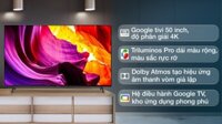 Google Tivi Sony 4K 50 inch KD-50X80K mới 2022