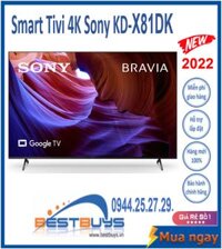 Google Tivi Sony 4K 50 inch KD-50X81DK Mới 2022