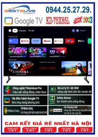 Google Tivi Sony 4K 75 inch KD-75X85L [75X85L] MỚI 2023