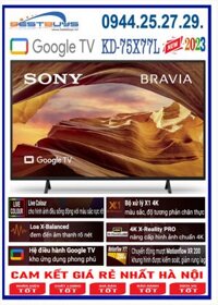 Google Tivi Sony 4K 75 inch KD-75X77L [2023]