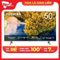Google Tivi TOSHIBA 50 inch 50C350LP, Smart TV Màn Hình LED 4K UHD - Loa 24W - Hàng Chính Hãng