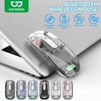 Goojodoq Chuột Bluetooth trong suốt DPI không dây cho máy tính xách tay Máy tính bảng im lặng có thể sạc lại Android
