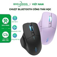 GOOJODOQ Chuột Không Dây Bluetooth 4000DPI Máy Tính USB 2.4GHz Ergonomic Scrolling Hiển Thị Pin Thích hợp cho game