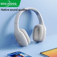 GOOJODOQ Tai Nghe Chụp Tai Bluetooth,headphone không dây,Có thể gập lại, chiều dài có thể điều chỉnh, chất lượng âm thanh HD điện thoại Máy tính nghe nhạc Trò chơi