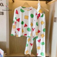 Gootrades Crayon Shin-chan Đồ ngủ dài tay dễ thương hàng ngày