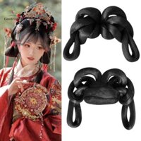 Gootrades Hanfu Hair Bun Pad Chignon Nhiếp ảnh nhẹ nhàng