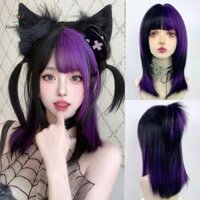 Gootrades Màu Cosplay Tóc Giả Lolita Full Head Cover Party