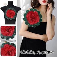 Gootrades Miếng Dán Hoa 3D DIY Quần Áo Trang Trí Hiệu Suất Tinh Tế Trang Phục