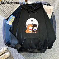 Gorge Thời Trang Nam Nhật Bản Hoạt Hình Chó Shiba In Áo Khoác Xuân Thu Mỏng Oversize Rời Dài Tay Top Hợp Thời Trang
