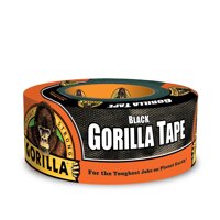 Gorilla 6001203 6001203-10 Duct Tape, 1.88" x 12 yd, Black, (Pack of 1), 1-Pack