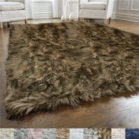 Gorilla Grip Original Premium Faux Fur Area Rug, Soft Living Room Area Rug, 5x7, Bedroom Floor Rugs, Softest Feeling Carpet, Best Touch, Luxury Mod...
