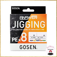 Gosen Answer Jigging PE×8 Multi-Color Fishing Line (300m/200m)