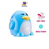 Gọt bút chì Deli E0563 – hình chim cánh cụt, 2 lỗ/ màu Xanh – 1 chiếc