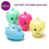 Gọt bút chì hình quả dâu dễ thương Uchio - hộp 66 cái