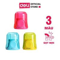 Gọt Chì Mini Deli - Lưỡi Thép Không Gỉ - HồngXanh DươngVàng - Màu Ngẫu Nhiên - ER01000 ER01100 - 2lỗ- 1 cái - ER01100