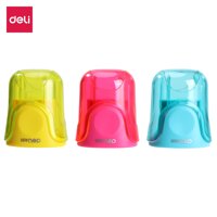 Gọt Chì Mini Deli - Lưỡi Thép Không Gỉ - HồngXanh DươngVàng - Màu Ngẫu Nhiên - ER01000 ER01100 - 2lỗ- 1 cái - ER01100