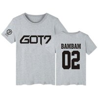 GOT7 Kpop Bambam Áo Phông JB Jackson Nữ Tay Ngắn Áo Thun Với Gót 7 Kpop Hip Hop Áo Phụ Nữ Trong Tee áo Sơ Mi Nữ 2016