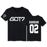 GOT7 Kpop Bambam Áo Phông JB Jackson Nữ Tay Ngắn Áo Thun Với Gót 7 Kpop Hip Hop Áo Phụ Nữ Trong Tee áo Sơ Mi Nữ 2016