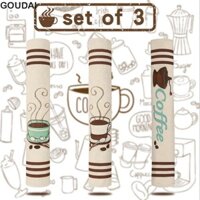 Goudai 3 Chiếc Tủ Lạnh Tay Nắm Cửa Bao Chống Trượt Di Động Giáng Sinh