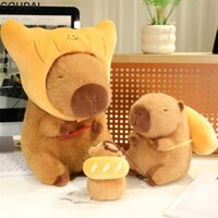 Goudai Capybara Búp Bê Sang Trọng Móc Khóa Bánh Mì Kid Đi Kèm Búp Bê Túi Mặt Dây Chuyền
