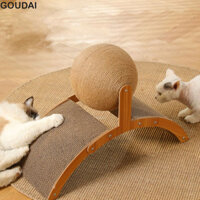 Goudai Sisal Cat Scratching Ball Wood / Sisal 2 trong 1 Trong Nhà